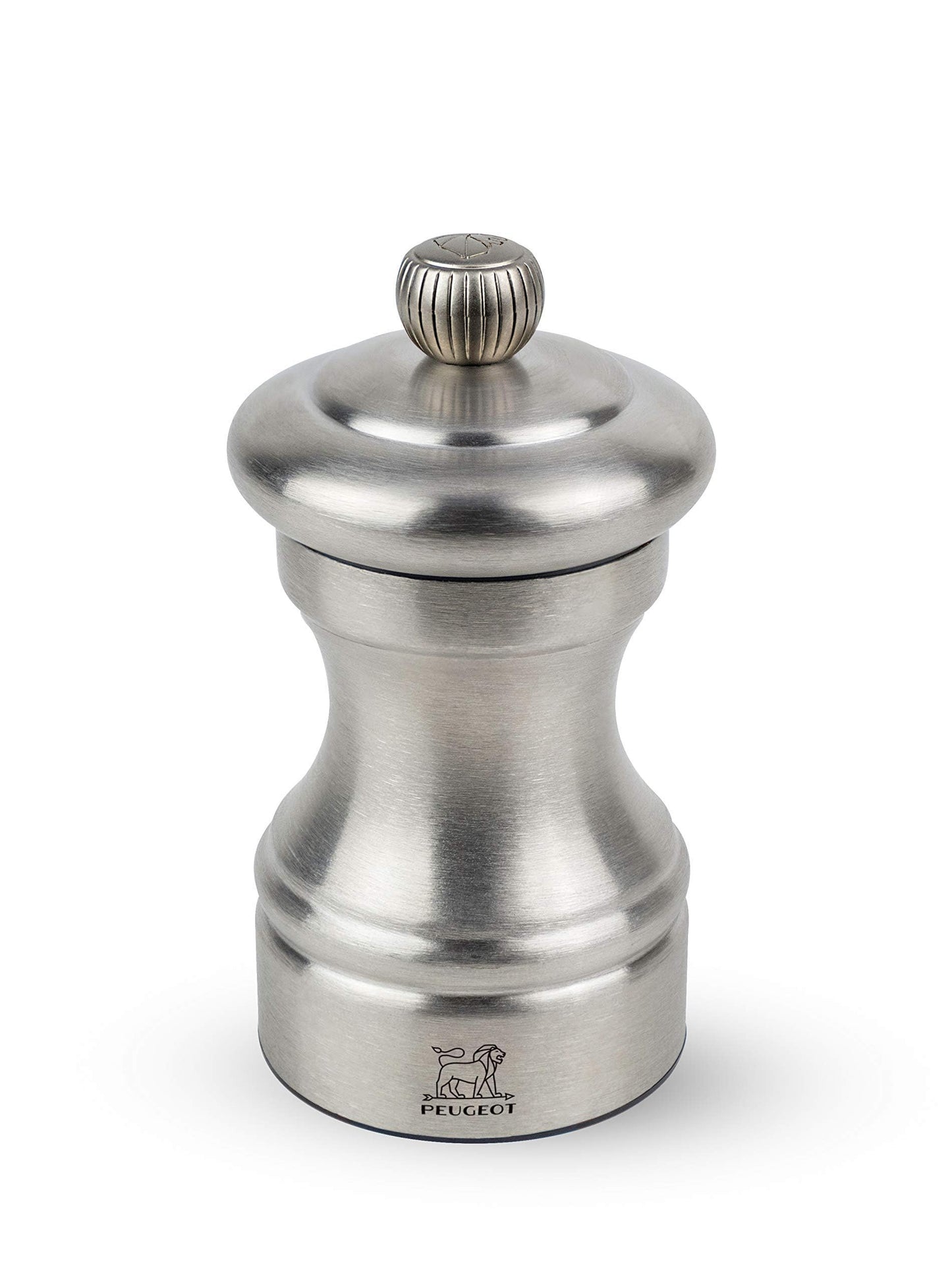 Peugeot Bistro Chef Salt Mill, 10cm/4", Stainless Steel
