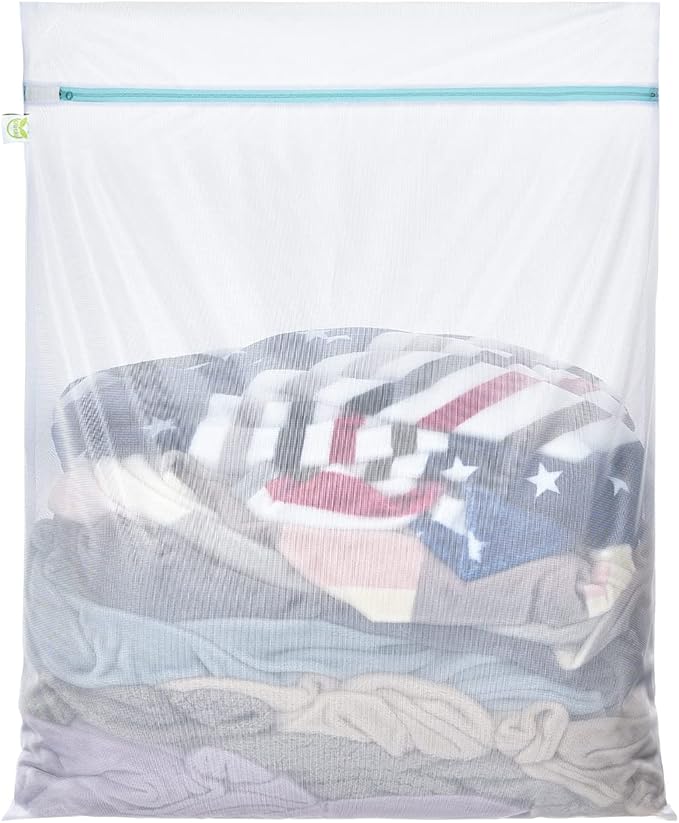 OTraki Large Mesh Laundry Bags 28x35 inch Zipper Mesh Lingerie Bags