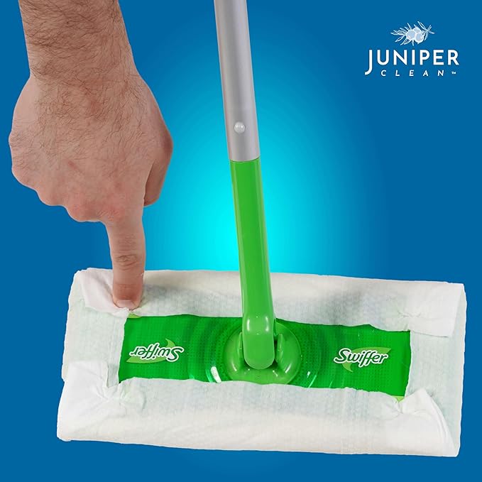 Wet Floor Wipes, Fresh Scent & Plant-Based Textured Cloth Trap Absorb Dirt
