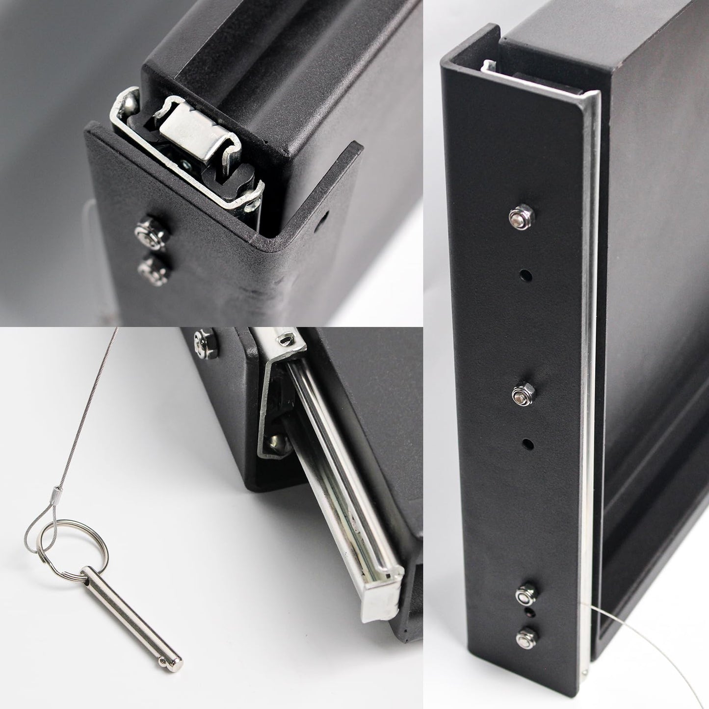 Heavy Duty Steel Sliding Battery Tray,Generator Slide Out Tray for RV, Universal RV Storage Rack for Tools and Outdoor Gear (14"x24"x2.7")