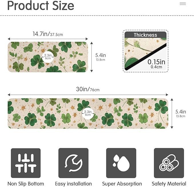 Kitchen Sink Splash Guard 1 PC 14.7 Inch Sink Faucet Mat Splash Guard