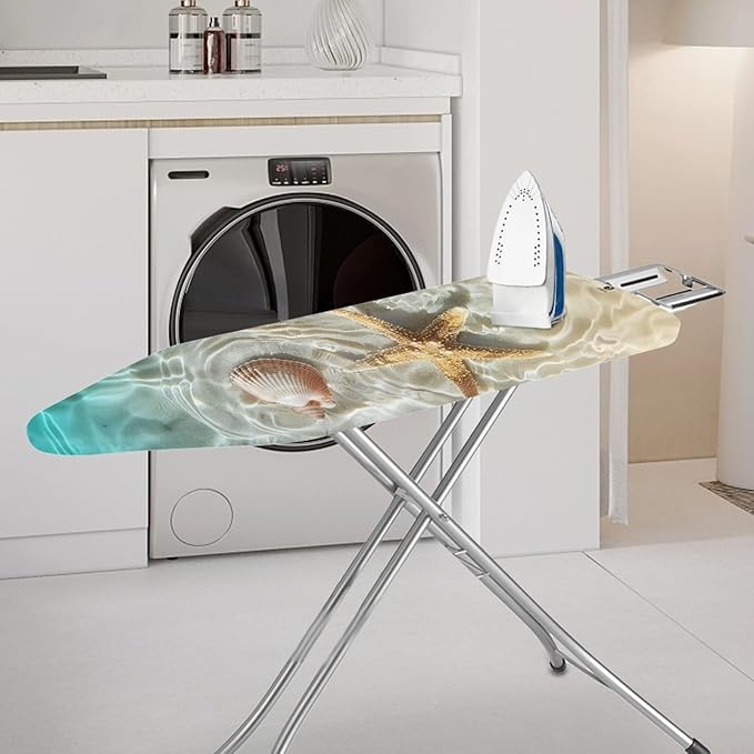 GLENLCWE Hawaiian Starfish Shell Ironing Board Cover, Elastic Iron Pad Covers