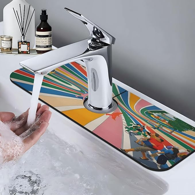 Beatles Come Together Abbey Road Kitchen sink faucet pad, strong water