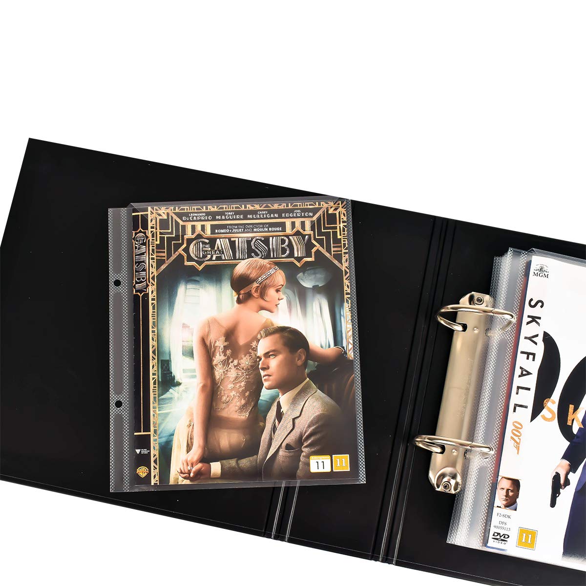 3L DVD Sleeves with Binder Holes for DVD Storage Wallet/Holder - Plastic Pockets For Disc Storage - 10282, 100 Count (Pack of 1)