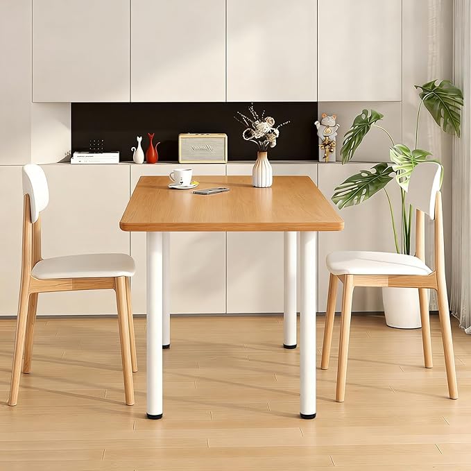 QLLY 27.5 inch / 70cm Adjustable Metal Desk Legs, Heavy Duty Furniture Table