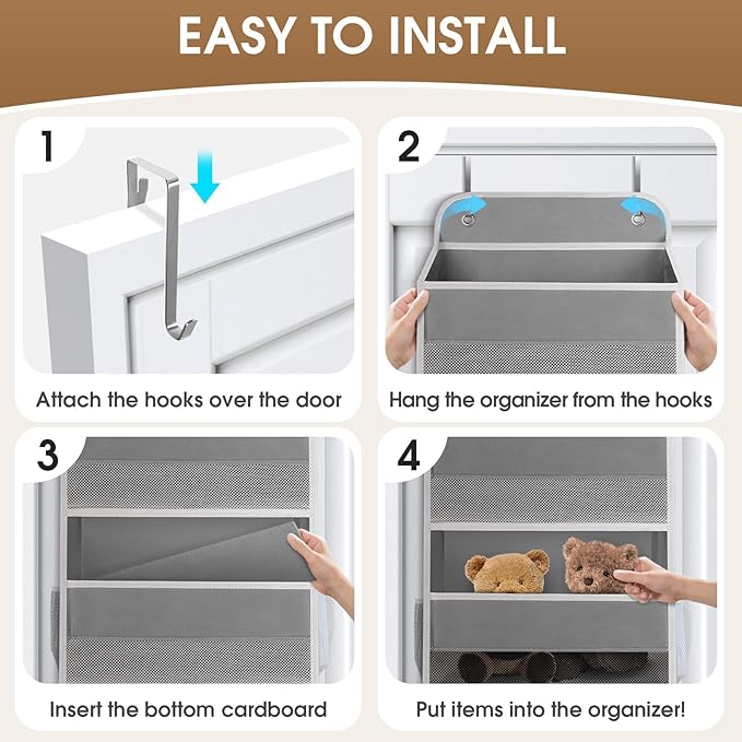 2 Pack Over The Door Organizer, Hanging Storage Organizer