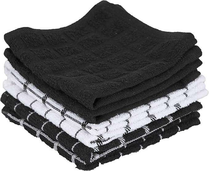 Ritz Premium 100% Cotton Terry Check Kitchen Dish Cloths