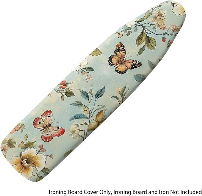 Butterfly Ironing Board Cover and Pad Standard Size Green Leaves Iron Table