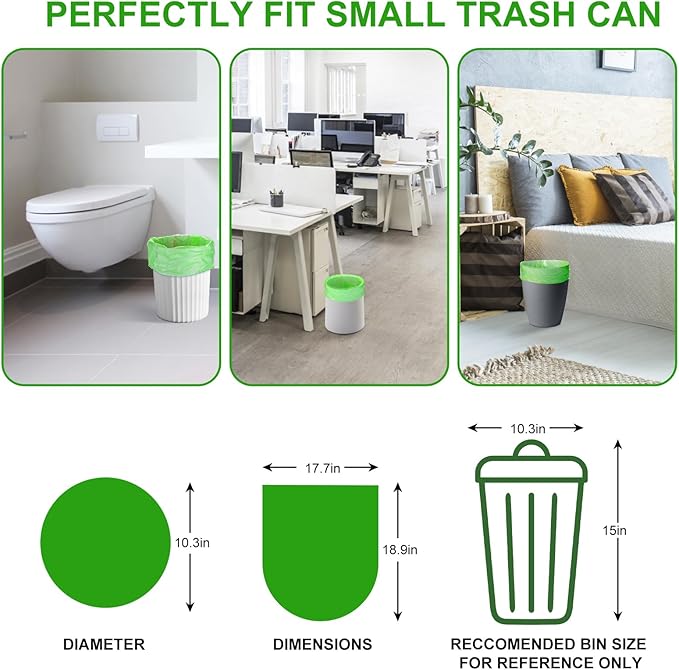 3 Gallon Biodegradable Trash Bags
