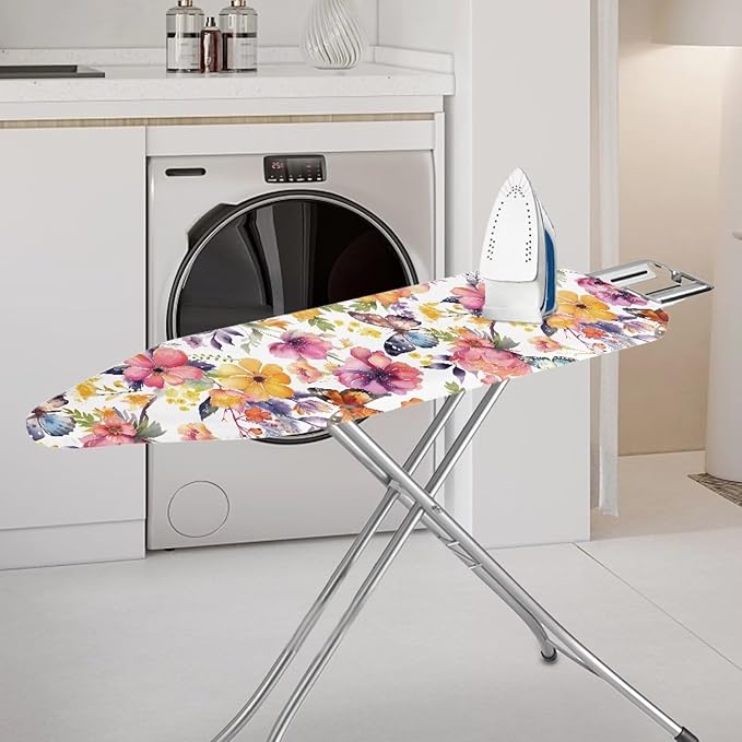 Flower Ironing Board Cover Stain Resistant Over The Door Ironing Board Cover