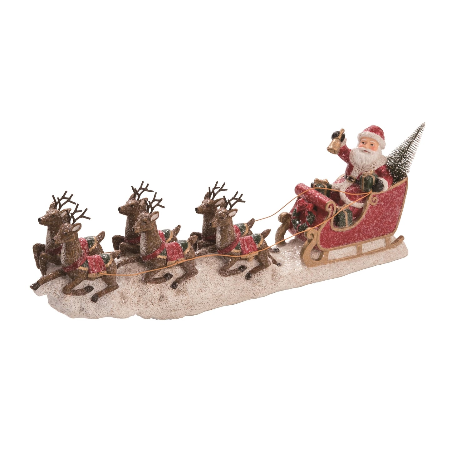 Transpac Imports Resin Holiday Tree Set of 4 Figurine, Green