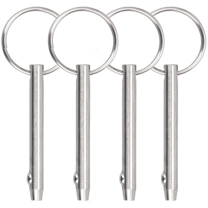 Quick Release Pin Bimini Top Pin Diameter 0.25 Inch, Total Length 3 Inch, Usable Length 2.4 Inch Full 316 Stainless Steel (4 PCS)