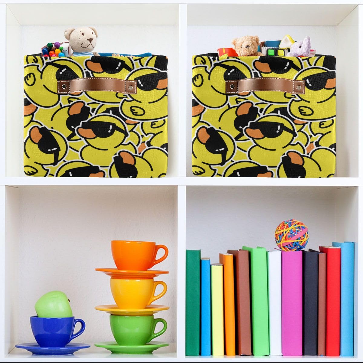 Duck Rectangular Storage Basket Organizer Bin Shelf Baskets For Clothes Gifts For Home Office Dorm