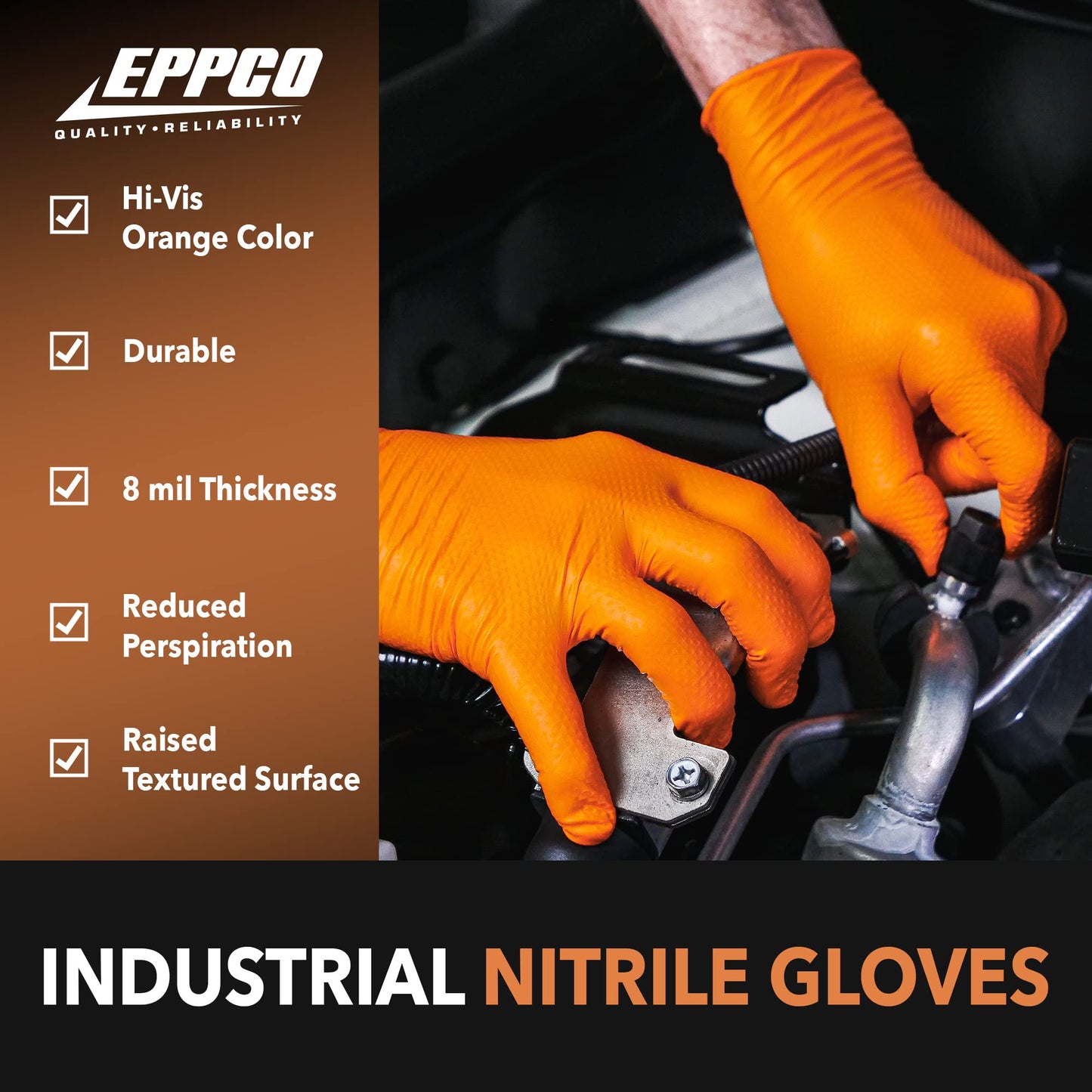 Kunzer Tiger Grip XL Gloves, Orange
