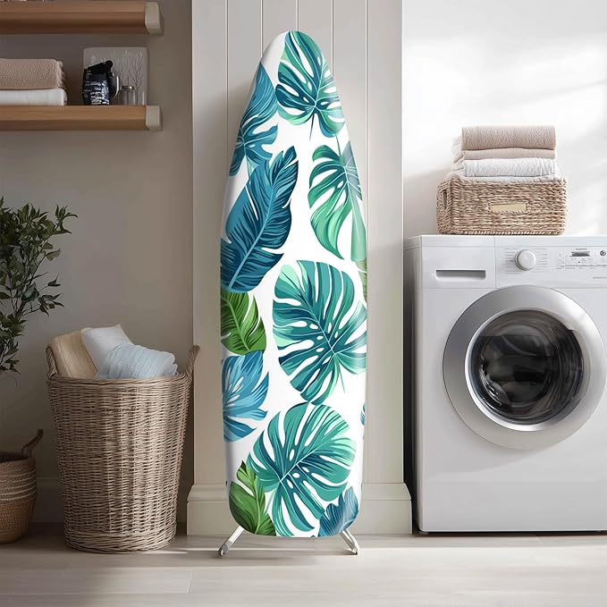 Tropical Leaf Ironing Board Cover Stretch Fabric