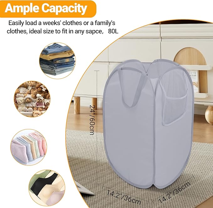 Sturdy Collapsible Laundry Baskets