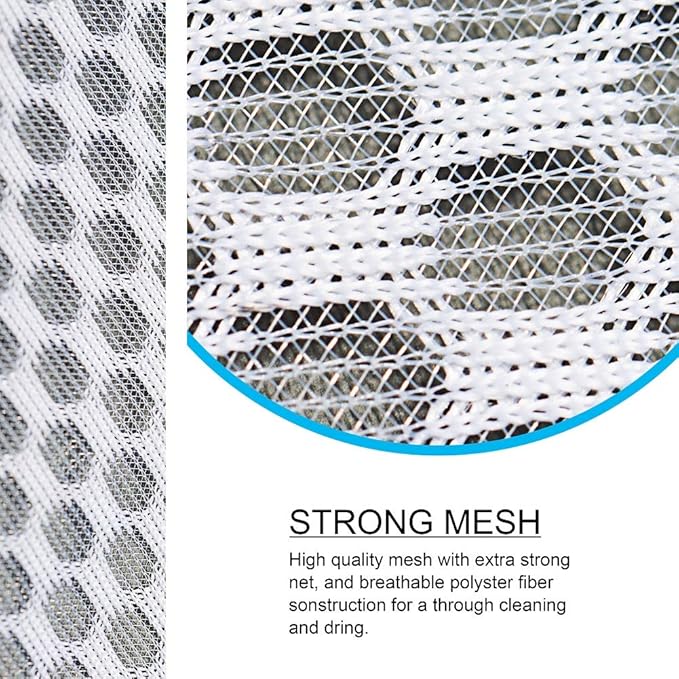 Tenrai Laundry Bag Mesh Wash Bag，Use YKK Zipper，Tote Bag Bathroom Hanging