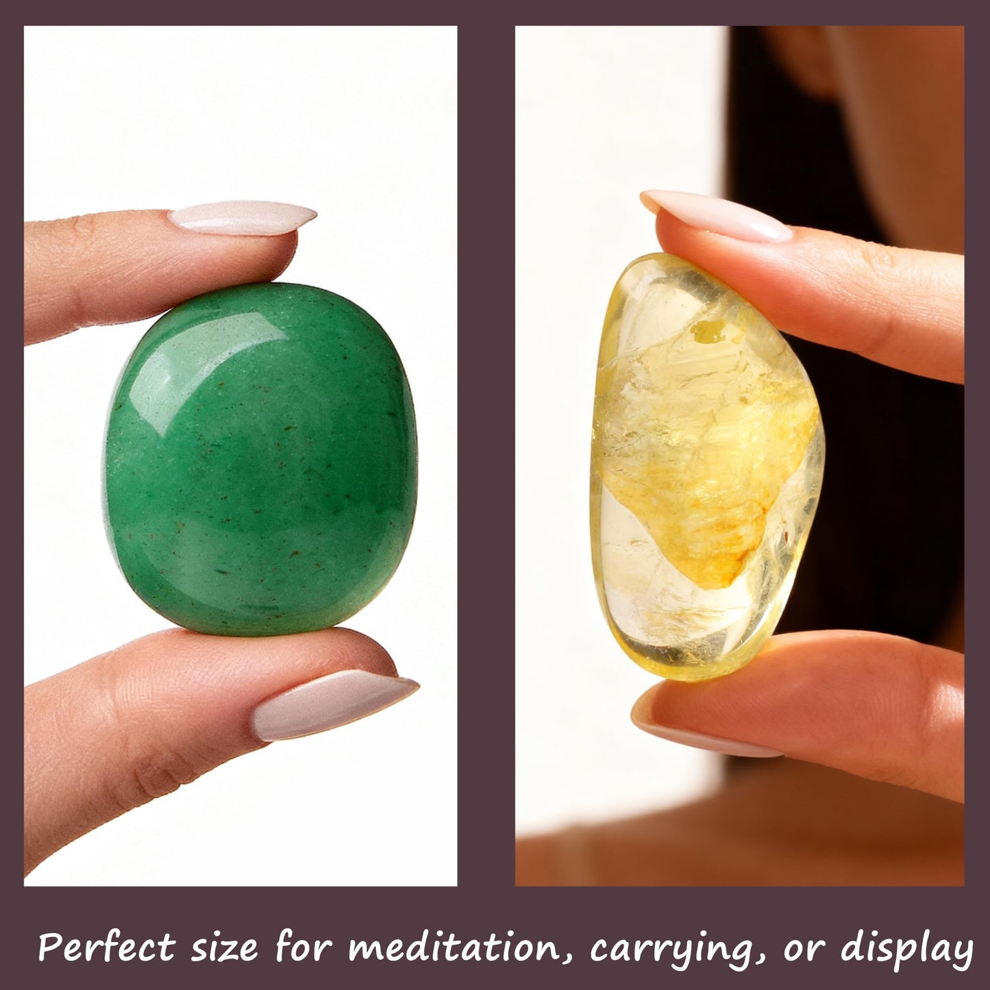 Oletiacisi Abundance Crystals Set, 6 Natural Healing Stones, Gift Ready