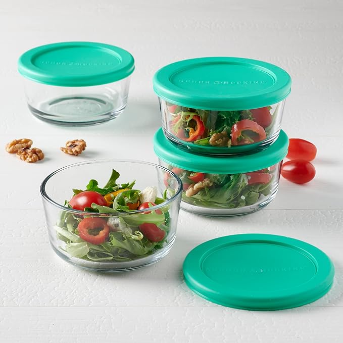 Anchor Hocking 2 Cup Glass Storage Containers