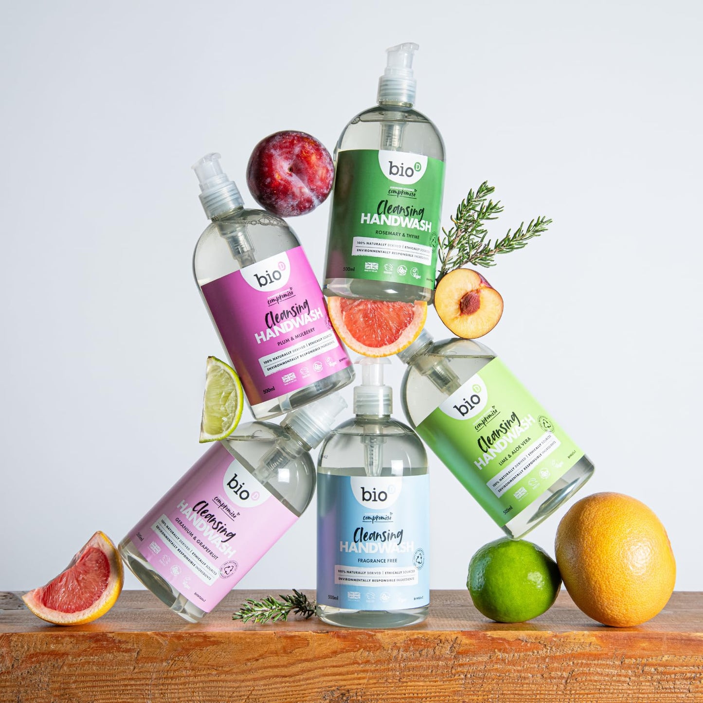 Bio D Sanitising Handwash - Lime and Aloe Vera - 5L