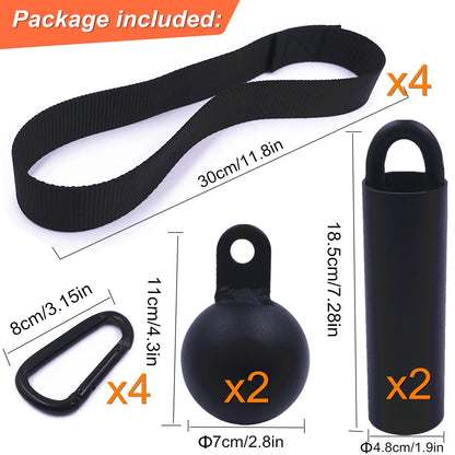 Lights Mountain Steel Cannonball Pull Up Grips Rock Climbing Holds Set Pull Up Ball Hold Grips with Hanging Strap Strong Carabiners Finger Strengthener, Forearm, Biceps, Back Muscles Training