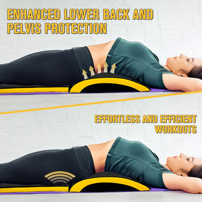 Ab Exercise Mat - Sit Up Pad - Ab Workout Pad for Sit Up, Core Training, Total Body Workout, Full Range of Motion Ab Workouts, Foldable Double Thick Situps Pad
