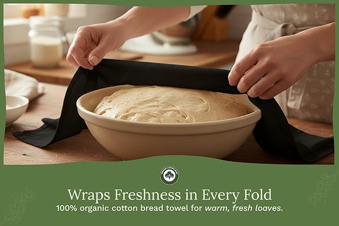 Black Flour Sack Tea Towels