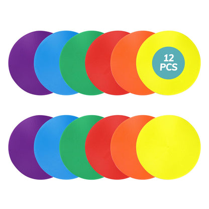 PetalPursuit Poly Spots for Gym Floor, 4", 12 pcs