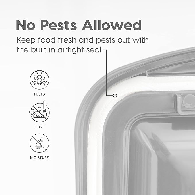 IRIS USA Airtight Dog Food Storage Container, WeatherPro,
