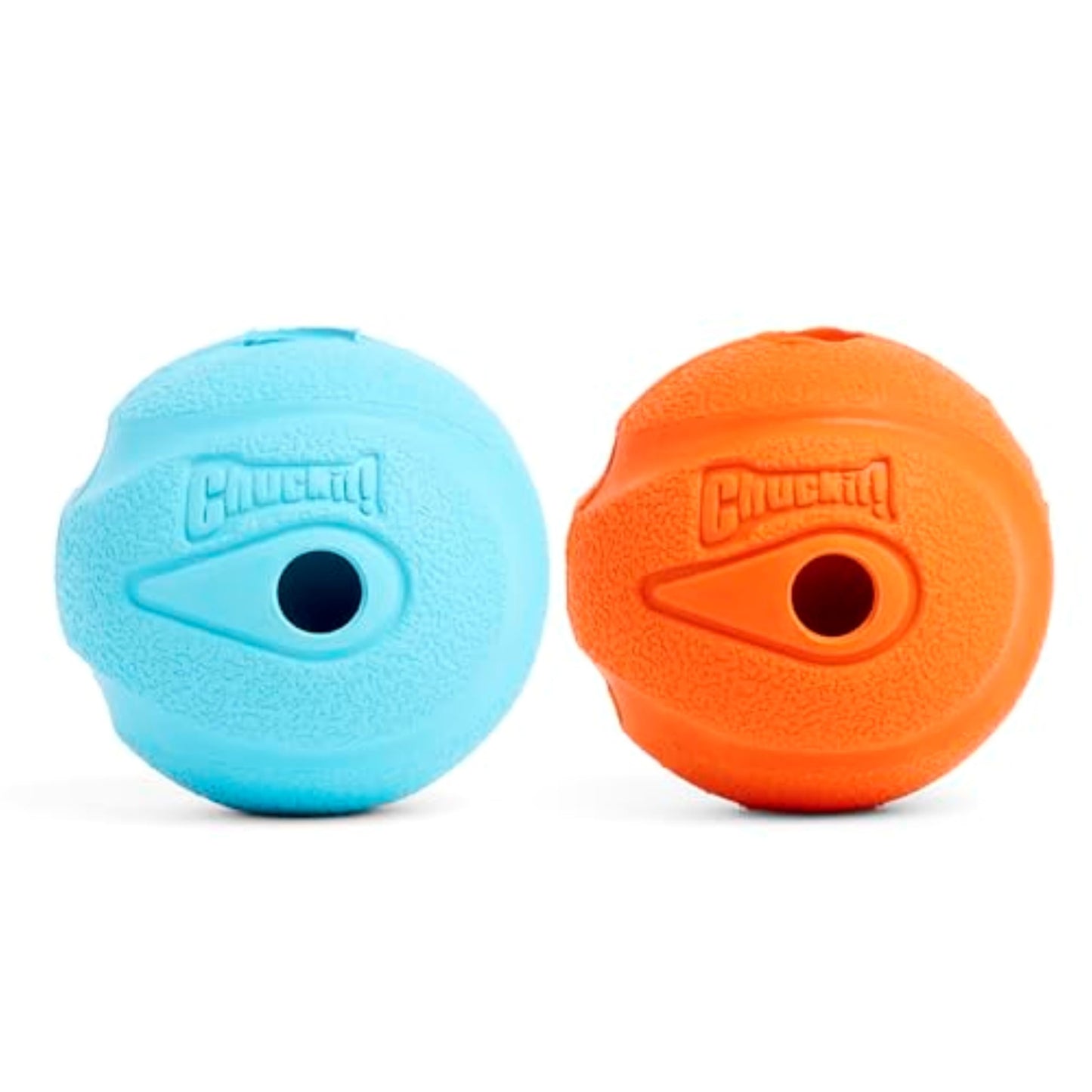 Chuckit! Interactive Ball Dog Toy Whistler Noise, Durable Rubber Dog Balls, Launcher Thrower Compatible Interactive Toys for Dogs for Boredom, Medium, Pack of 2