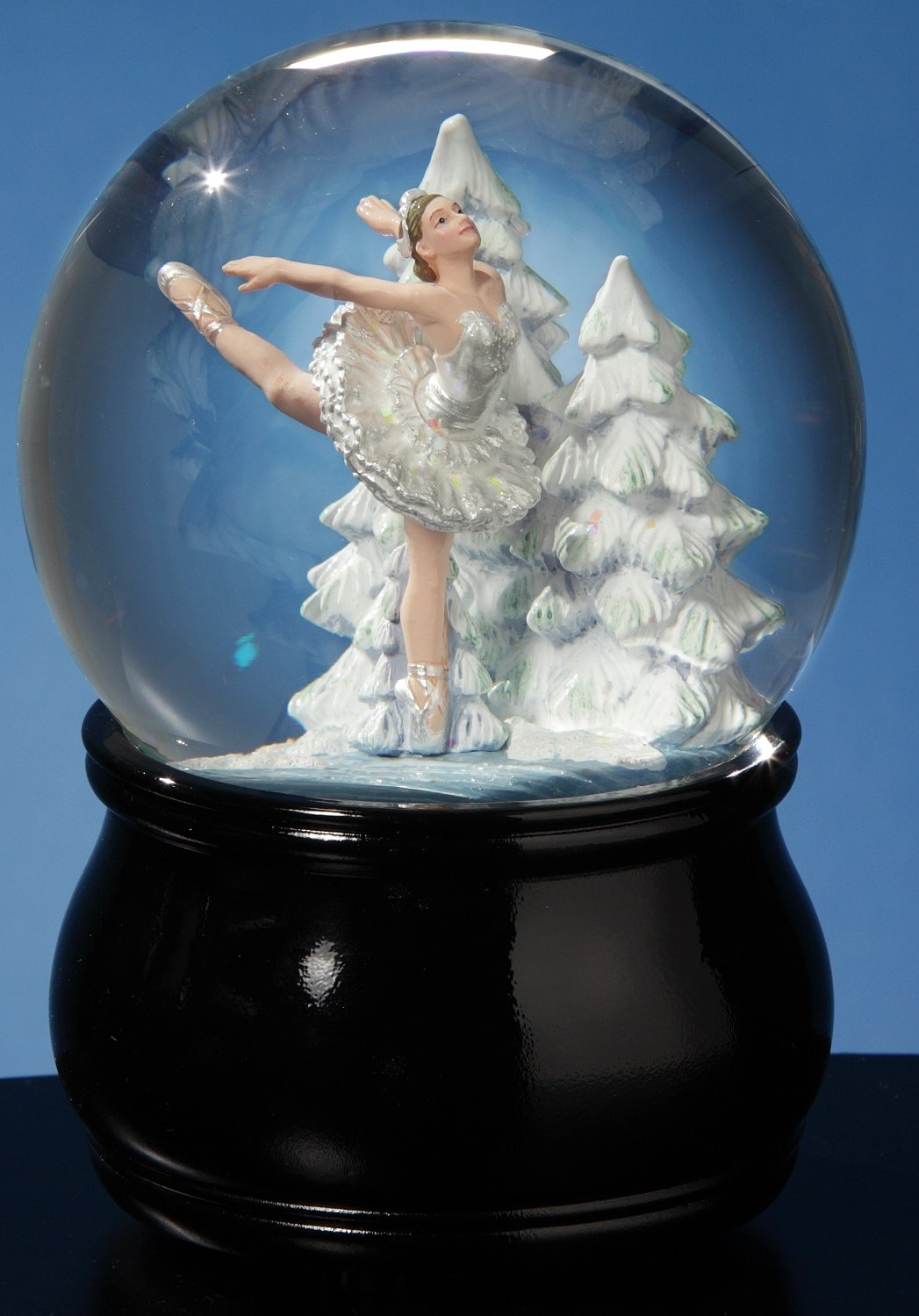 The San Francisco Music Box Company Elegant Swan Lake Ballet Water Globe