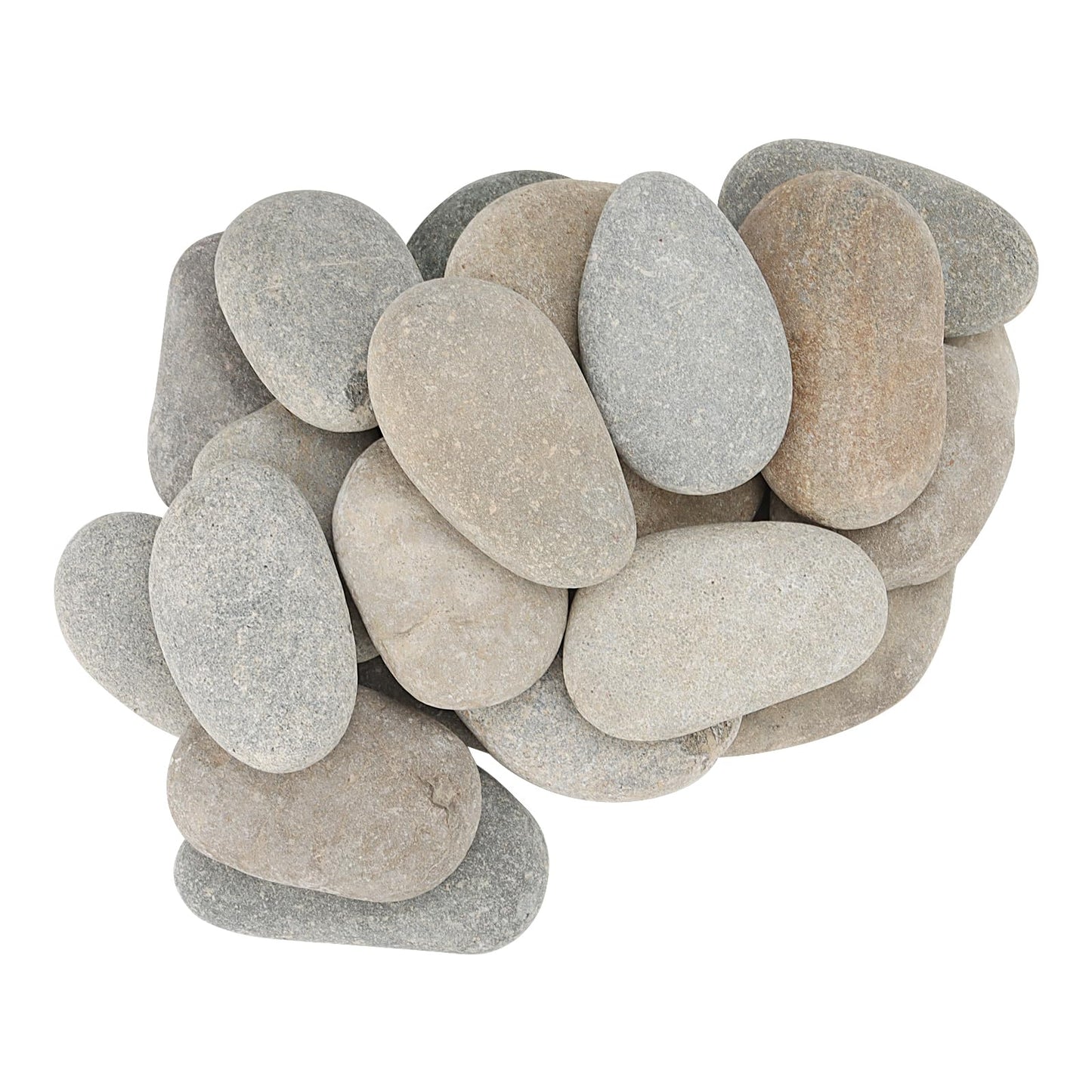 SHEUTSAN 20PCS 3-4 Inch River Painting Rocks, Flat Painting Stone, Crafts Rock Stones Bulk for DIY Project, Hand Crafts