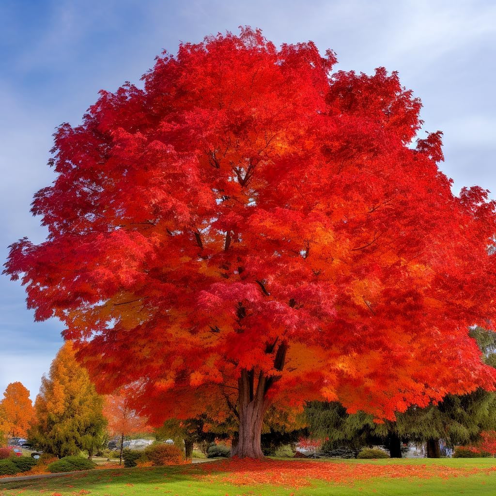 2 Red Maple Trees - 24-36" Tall Live Plants - Fast Growing Trees - Acer rubrum - (2 Pack)