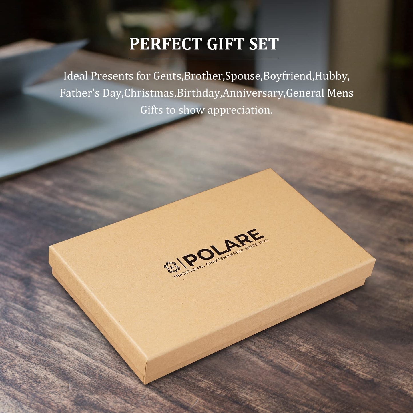 Polare Full Grain Leather Slim and Soft RFID Blocking wallet For Men Snap Bifold Travel Wallet Passport Holders 2 Passports (Dark Brown)