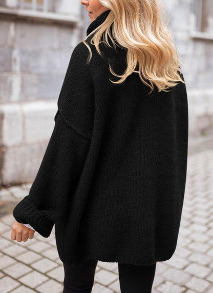 PRETTYGARDEN Oversized Sweaters for Women 2025 Chunky Turtleneck Sweater Fall Clothes Long Sleeve Tops Winter Clothing