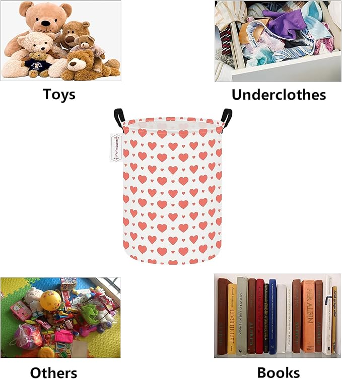 QUEENLALA Large Storage Basket, Laundry Hamper/Bathroom/Home Decor/Collapsible
