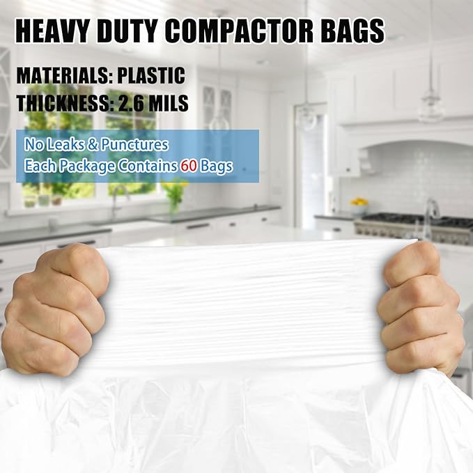 60-pack Trash Compactor Bags