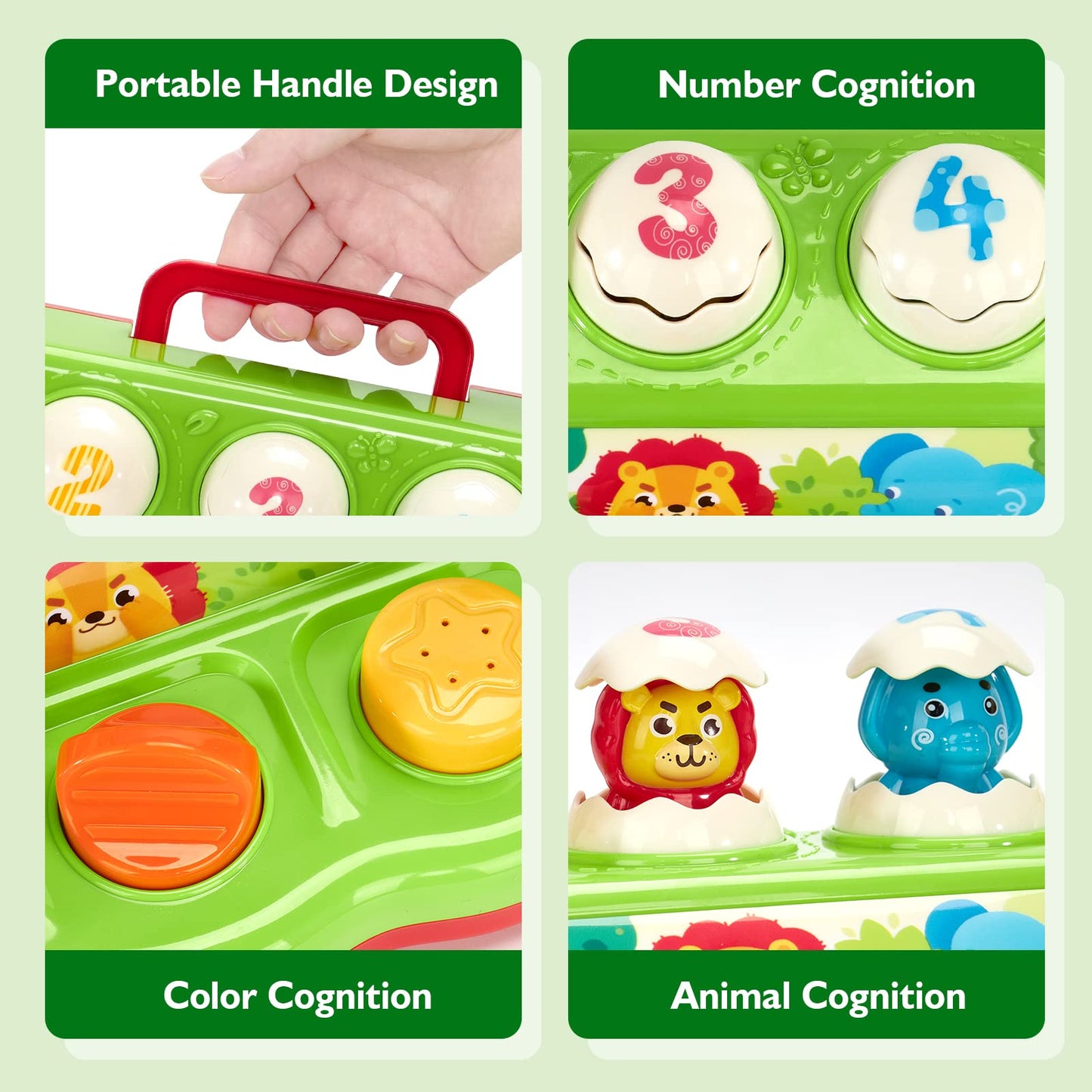 HAHALAND Pop Up Montessori Toys for 1 Year Olds Boys & Girls with Hammers - Early Development & Activity Toys for Kids Birthdays