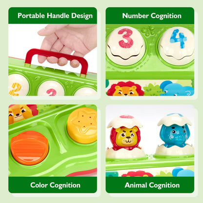 HAHALAND Pop Up Montessori Toys for 1 Year Olds Boys & Girls with Hammers - Early Development & Activity Toys for Kids Birthdays