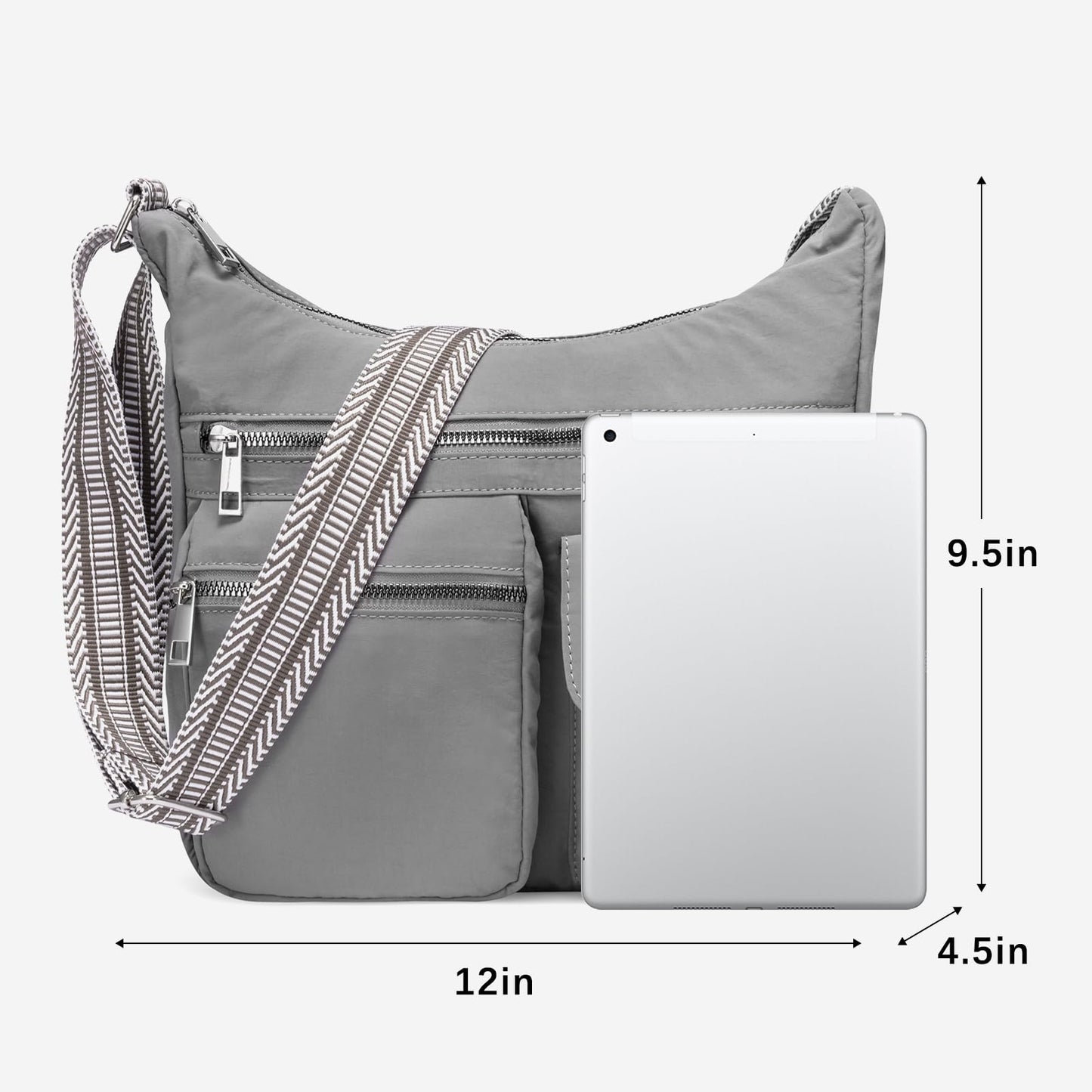 CLUCI Travel Purses for Women, Waterproof Nylon Crossbody Bags for Woman Trendy, Anti Theft Shoulder Handbags for Ladies