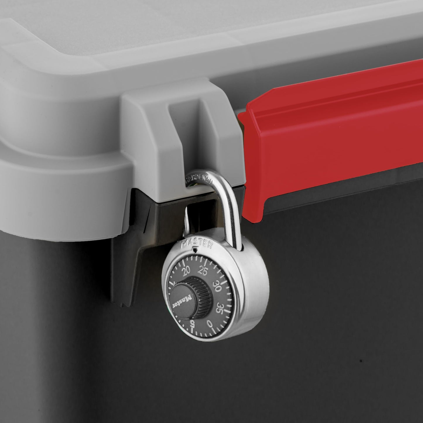 IRIS USA 2 Pack TrailBox, 43 Gallon Lockable Storage Trunk Box, Truck Bed Bin Heavy-Duty Containers Camping Gear, Adventure Chest - Black/Gray