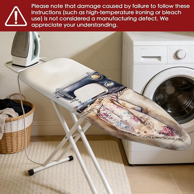 Nuxovilar Ironing Board Cover Needle Cotton 15x54 Inches | Ironing Board Cover