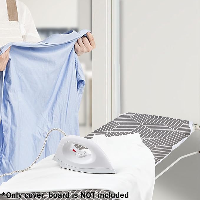 Seiritex Over The Door Ironing Board Cover 14 x 42 inch, Thick Padding and Heat