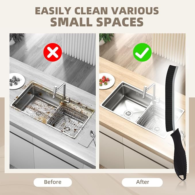SXhyf Hard Bristle Crevice Cleaning Brush