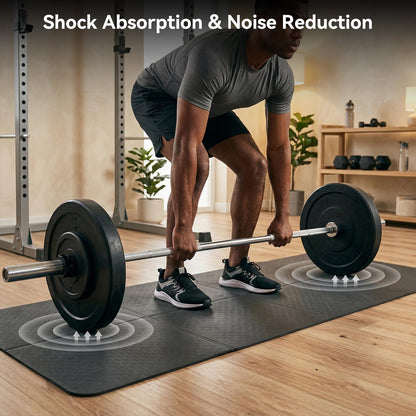 FIRINER Walking Pad Mat for Carpet 73''×24'' Foldable Treadmill Pad Floor Protector Non-Slip Noise Shock Absorption Exercise Equipment Mats for Hardwood Floor/Spinning Bike/Elliptical Machine