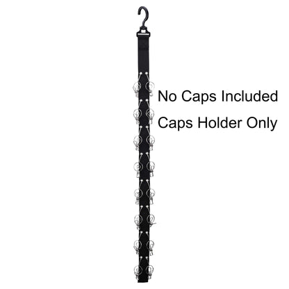 Closet Hanging Cap Organizer, 16 Baseball Cap Rack, Closet Hook Cap Holder Hat Storage Organizer - Keep Hats Cleaner Than a Hat Rack (1 Pack)