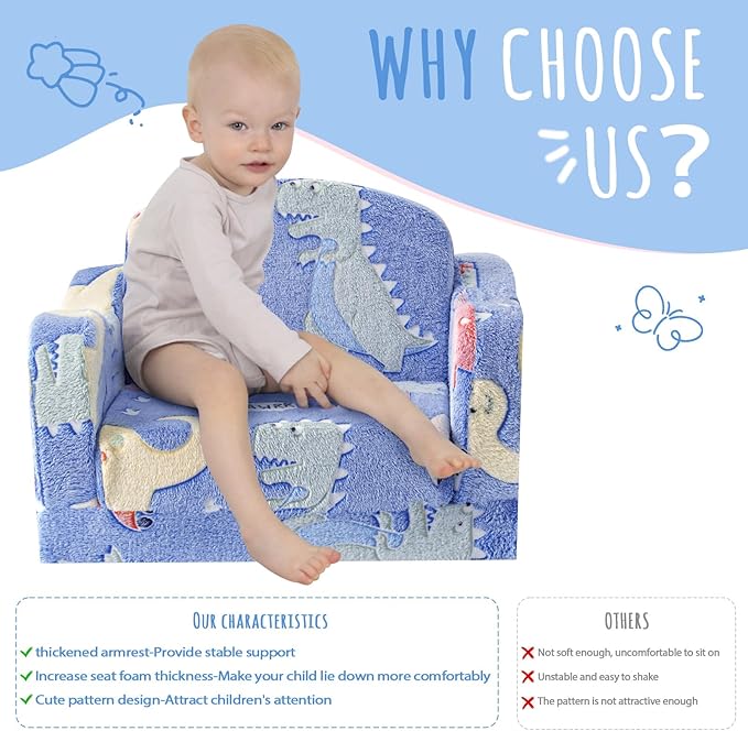 aodisman Thick Comfy Toddler Chair and Couch