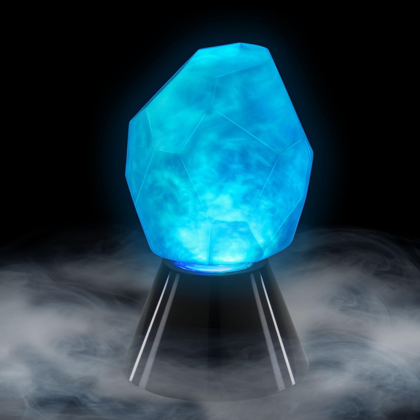 ENHANCE Tabletop Crystal Mood Light - Crystal Lamp for DnD, RPG, Board Game Night Ambience with Swirling RGB LED Effect - Battery Powered 40 Hours or USB-C Plug In, Ambient Game Lighting