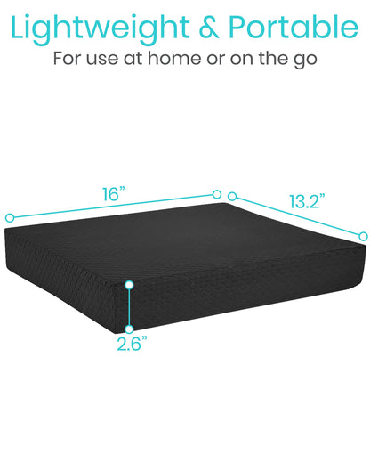 Vive Balance Pad - Foam Large Yoga Mat Trainer for Physical Therapy, Stability Workout, Knee and Ankle Exercise, Strength Training, Rehab - Chair Cushion for Adults, Kids, and Travel