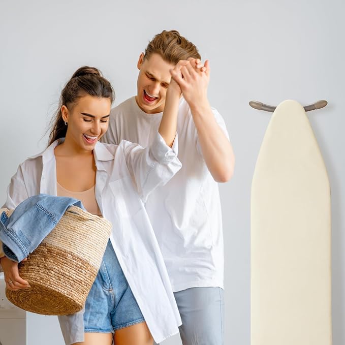 BNDX Ironing Board Cover, Stain Resistant & Durable Scorch, 2 Click Buckles